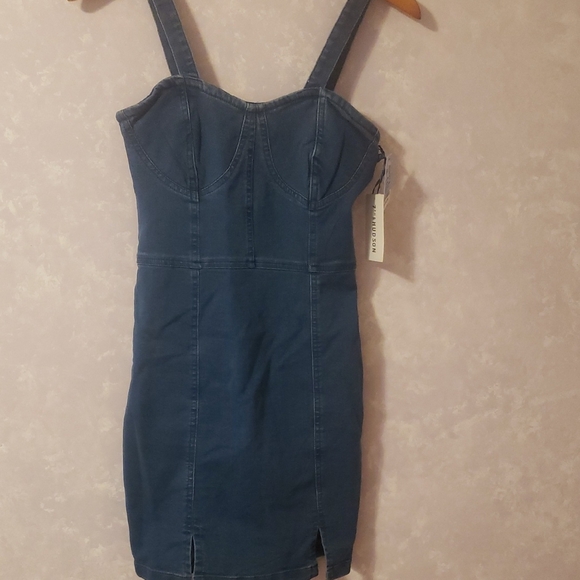 7th & Hudson Dresses & Skirts - Chic Blue Denim Mini Dress